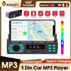 podofo Autoradio Podofo 1 Din, Stereo Digitale con Bluetooth, Lettore Multimediale Intelligente Universale per Auto con FM, Type-C e AUX