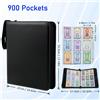NONE Album per Carte da Collezione con 900 Tasche, Porta Carte Anime di Alta Qualità, Borsa per Carte da Baseball, Organizzatore per Carte