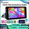 podofo Autoradio Podofo 9'' con Schermo Ribaltabile 1Din, Lettore Multimediale 4+64G, WIFI, GPS, Navigazione, RDS, Bluetooth, Carplay, Android Auto