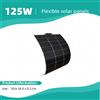 JINGYANGPV Pannello solare flessibile 125W 18V monocristallino per batterie da 12V (camper, roulotte, barca, ecc.) Portatile e facile da installare