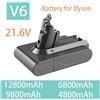 Batteria di ricambio per Dyson V6 21.6V 12800mAh compatibile con DC62 DC59 DC58 SV03 SV04 SV09 Animal Motorhead V6 Slim Absolute