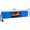 Ddadache Batteria al litio ricaricabile 10S3P 36V 100Ah 500W per bicicletta elettrica modificata, scooter e veicoli elettrici con BMS