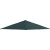 NONE Telo di ricambio Outsunny per tetto gazebo, tessuto in poliestere ad alta densità 180g/m² anti-UV 3x3 m Grigio