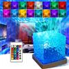 NONE Proiettore di Onde Oceaniche Aurora a 16 Colori, Luce Notturna LED Touch, Dimmerabile con Telecomando, Rotazione Automatica, Alimentazione USB, Regalo e Decorazione per Feste