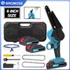 bromose Mini motosega elettrica senza fili Bromose da 6 pollici, sega ricaricabile per lavorazione del legno, attrezzi per potatura da giardino, compatibile con batteria Makita 18V
