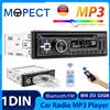 Mopect Autoradio Universale 1 DIN con Lettore CD/DVD, MP3, BT/USB/SD/AUX-IN, 12V, Radio FM e Lettore Multimediale