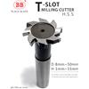 BB Fresa con scanalatura BB T per metallo HSS Woodruff Key Seat Router Bit Spessore 1-12 mm Diametro 8-50 mm