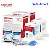 SINOCARE Strisce reattive e lancette Sinocare per misuratore di glicemia (per accu2 sicuro) 50/100/200/300/400 pz. per diabetici