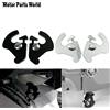 REWMTER Portapacchi Sissy Bar rotante staccabile Fermo chiusure Clip Nero/Cromo Per Harley Touring Electra Glide Road Street Glide