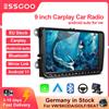 ESSGOO 2 Din Android Autoradio 9 Pollici Carplay RDS AM FM Bluetooth WiFi Multimedia Autoradio Per VW Volkswagen Passat B6 B7 Skoda