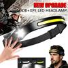 XIWANGFIRE Lampada Frontale LED con Sensore, Batteria Integrata, Ricaricabile USB, Torcia da Testa per Campeggio, Pesca e Ricerca