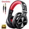 Oneodio A71 Cuffie HiFi cablate sopra l'orecchio con microfono Studio Cuffie DJ Cuffie professionali per registrazione di miscelazione per giochi