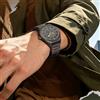 NAVIFORCE Orologio da Polso NAVIFORCE per Uomo, Impermeabile 3ATM, al Quarzo, Cinturino in Pelle, Stile Business Casual, con Display Data, Classico Analogico