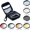 APEXEL Kit di filtri graduati 7 in 1 da 52 mm, CPL, Star, Gradiente Rosso Giallo Blu, Filtri per fotocamera, Lenti per smartphone, Compatibile con tutti gli smartphone 52UV-G