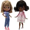 DBS ICY DBS blythe doll Bob hair super dark skin joint body 1/6 BJD gift toy ob24 anime girl