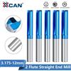 XCAN Fresa diritta 4mm/6/8/10/12mm Fresa in metallo duro con gambo per legno, PVC, plastica Utensile per fresatura per punte per incisione CNC