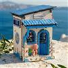 zuuton Kit Fai-da-Te per Casa delle Bambole in Miniatura, Puzzle 3D in Legno con Luci LED, Decorazione Creativa Fatta a Mano per la Casa, Regalo di Compleanno per Amici