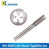 xcan 2 pz Sinistra Rubinetto Girare Rubinetto e Die Set HSS Macchina Spina Rubinetto Die Rubinetti Metrici Filettatura Rubinetto Trapano M3/M6/M8/M10/M12/M14/M16/M18/M20
