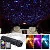 kingmaled Kit Luce a Fibra Ottica per Soffitto Auto DC12V 6W, 100~460 pz RGBW, Effetto Cielo Stellato, Controllo App e Musica