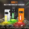 TrustFire Torcia Tascabile Trustfire MINI11 750LM EDC con Clip, Luce Spot/Floodlight, Ricaricabile USB-C, RGB con Clip Magnetica