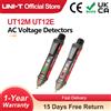 UNI-T UT12E UT12M Presa da parete Rilevatore di tensione CA Indicatore 24V-1000V Penna di prova del sensore elettrico di corrente volt senza contatto