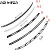 REWMTER Parabrezza moto Parabrezza Trim CNC Nero/Cromo Per Harley Touring 1996 2014-2023 Electra Glide Street Glide FLHX FLHTC