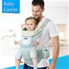 insular Marsupio ergonomico Marsupio per seggiolino da anca per neonato rivolto verso l'involucro ergonomico per marsupio da viaggio per bambini
