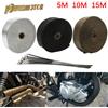 PowerMotor Sistemi di scarico moto Silenziatore Wrap Heat Wrap Bandage Tuning 5cm 5M 10M 15M Pitbike Enduro Motocross Fascia termica di scarico