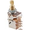 Musiclily Pro A250K/B250K/A500K/B500K Potenziometro push-pull in ottone con albero standard diviso metrico da 9,5 mm per chitarra basso