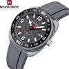 NAVIFORCE Nuovo Orologio da Uomo NAVIFORCE con Movimento al Quarzo, Display con Lancette Luminose, Resistenza all'Acqua 50m, Cinturino in Silicone