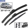 Xukey 3Pcs Anteriore Posteriore Parabrezza Wiper Blades Set Per Smart Forfour W454 2007 2006 2005 2004
