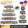 AUXTINGS Barra Luminosa a LED 9D da 4 5 7 9 12 15 17 20 23 Pollici, Faro da Lavoro per Guida Fuoristrada, Barra LED a 4 File per Barche, Auto, Trattori, Camion, SUV, ATV