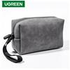 UGREEN Dell'organizzatore Del Sacchetto di Immagazzinaggio Di Cuoio di Caso per Wired Trasduttore Auricolare Delle Cuffie Cavo USB Telefoni Cellulari Caricatore PC Accessori Digitali Borsa