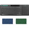 Rii Tastiera Wireless Rii K18Plus/K18S 2.4G con Touchpad Mouse Numerico USB Retroilluminato per Android TV Box Smart TV PC