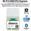 fenvi Wifi 6 Dual Band 3000Mbps MPE-AX3000H Wireless mezza Mini scheda PCI-E Wifi Bluetooth 5.0 802.11ax/ac 2.4Ghz 5Ghz adattatore Laptop