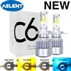 ASLENT 2X nuovo C6 LED H4 bicolore 6500K 3000k 6500K 8000K Hi/Lo H7 H1 H8 H11 9005 HB3 HB4 9006 lampadina Auto luce Auto faro fendinebbia