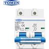 TOMZN Interruttore Automatico TOMZN 2P 125A 100A 80A DC MCB 600V per Impianti Fotovoltaici Curva C, Interruttore Principale per Batteria