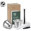 i Cafilas ICafilas Capsula di caffè riutilizzabile per macchina da caffè in acciaio inossidabile per macchina Nespresso Filtro riutilizzabile per Cafeteira inissia