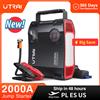 UTRAI 4 In 1 2000A Jump Starter Power Bank 16000mAh 150PSI Compressore d'aria Pompa per pneumatici Caricatore portatile Dispositivo di avviamento per auto Booster