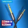 Vention Adattatore cavo Aux jack da 6,5 a 3,5 per altoparlante Amplificatore per chitarra Cavo audio TRS Jack da 3,5 mm a 6,5 mm Cavo audio ausiliario
