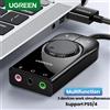 UGREEN scheda Audio USB interfaccia Audio microfono esterno da 3.5mm adattatore Audio scheda Audio per Laptop scheda Audio USB per cuffie PS5/4