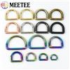 Meetee 20 pz 10/13/15/20/25/32/38mm metallo O D anello fibbie borse cinturino fibbia per cintura collare per cani chiusura in tessuto Loop fai da te in pelle artigianale