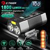 X-Tiger Luce per bici Faro Lampada per bicicletta con Power Bank LED ricaricabile 5200mAh MTB Luce per bicicletta Torcia elettrica Accessori per bici