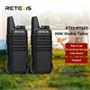 Retevis RT622 Mini Walkie Talkie 2 Pezzi PMR446 Radio Portatile Bidirezionale PTT per Ristoranti e Hotel