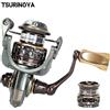 TSURINOYA Jaguar 1000 2000 3000 Bobina doppia a lancio lungo Cuscinetto in acciaio inossidabile Pesca Spinning Mulinello per spigola Acqua salata
