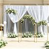 Vacclo Arco Nuziale in Metallo Dorato da 6 Piedi, Supporto per Sfondo Cerimonia Nuziale, Decorazioni per Arco di Fiori e Palloncini