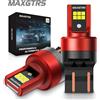 MAXGTRS 2x Lampadine LED P21W BA15S Canbus 1156 BAY15D 1157 P21/5W T20 W21W per Auto, 6500K Bianco Rosso, Luci Freno, Retromarcia, DRL