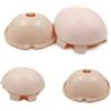 DBS Fortune Days Doll Scalp RBL 1/6 Accessori per bambole Blyth Scalp morbido con parrucche bianche, abbronzatura naturale, pelle scura trasparente