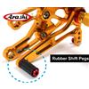 ARASHI Pedane regolabili Arashi ricambio cambio in gomma selettore cambio poggiapiedi moto ricambi pedane 1 pz
