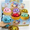 Bandai Giocattolo Squishy a Forma di Raviolo Gigante, Palla Antistress a Lenta Risalita con Glitter, Giocattolo Antistress per Casa e Ufficio